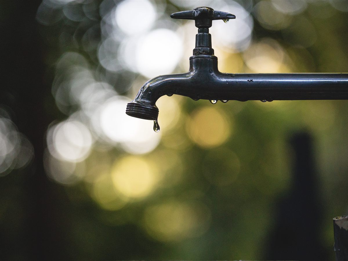 Robinet extérieur avec goutte d'eau